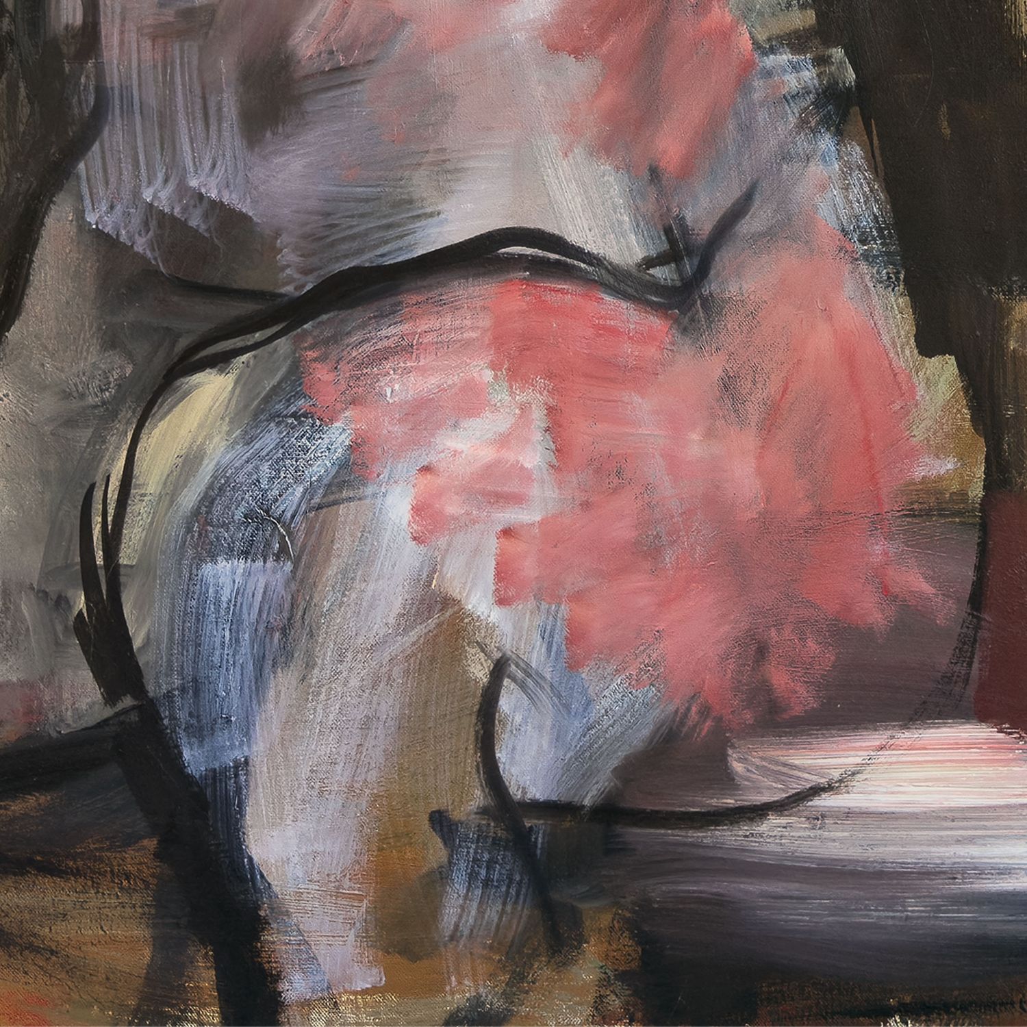 Untitled Large 38" X 50" Oil on Stretched Canvas | ca. 2005