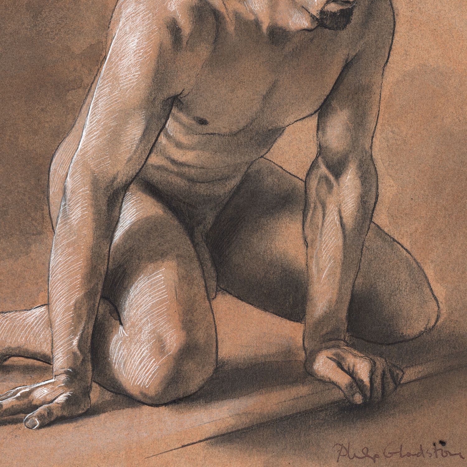 Untitled (Kneeling Male Nude)
