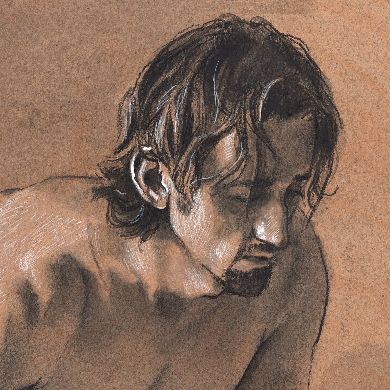 Untitled (Kneeling Male Nude)