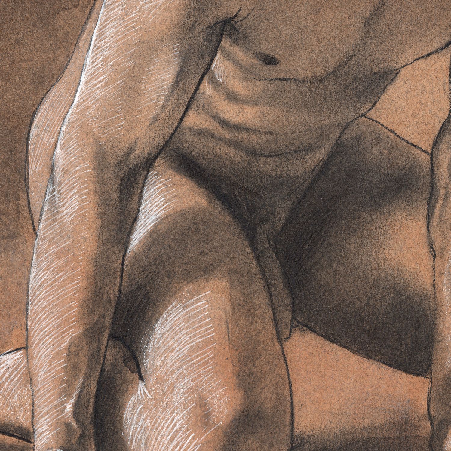 Untitled (Kneeling Male Nude)