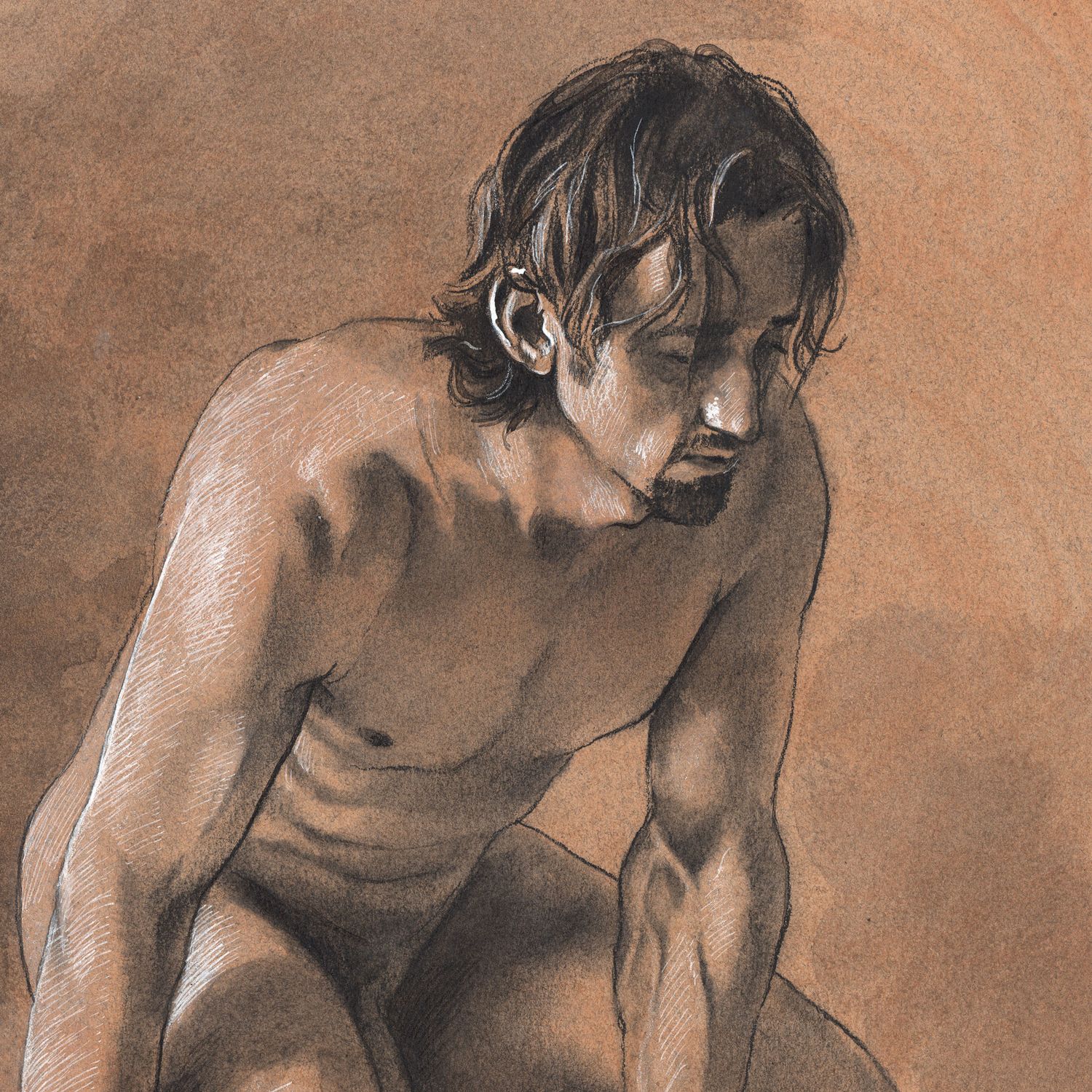 Untitled (Kneeling Male Nude)