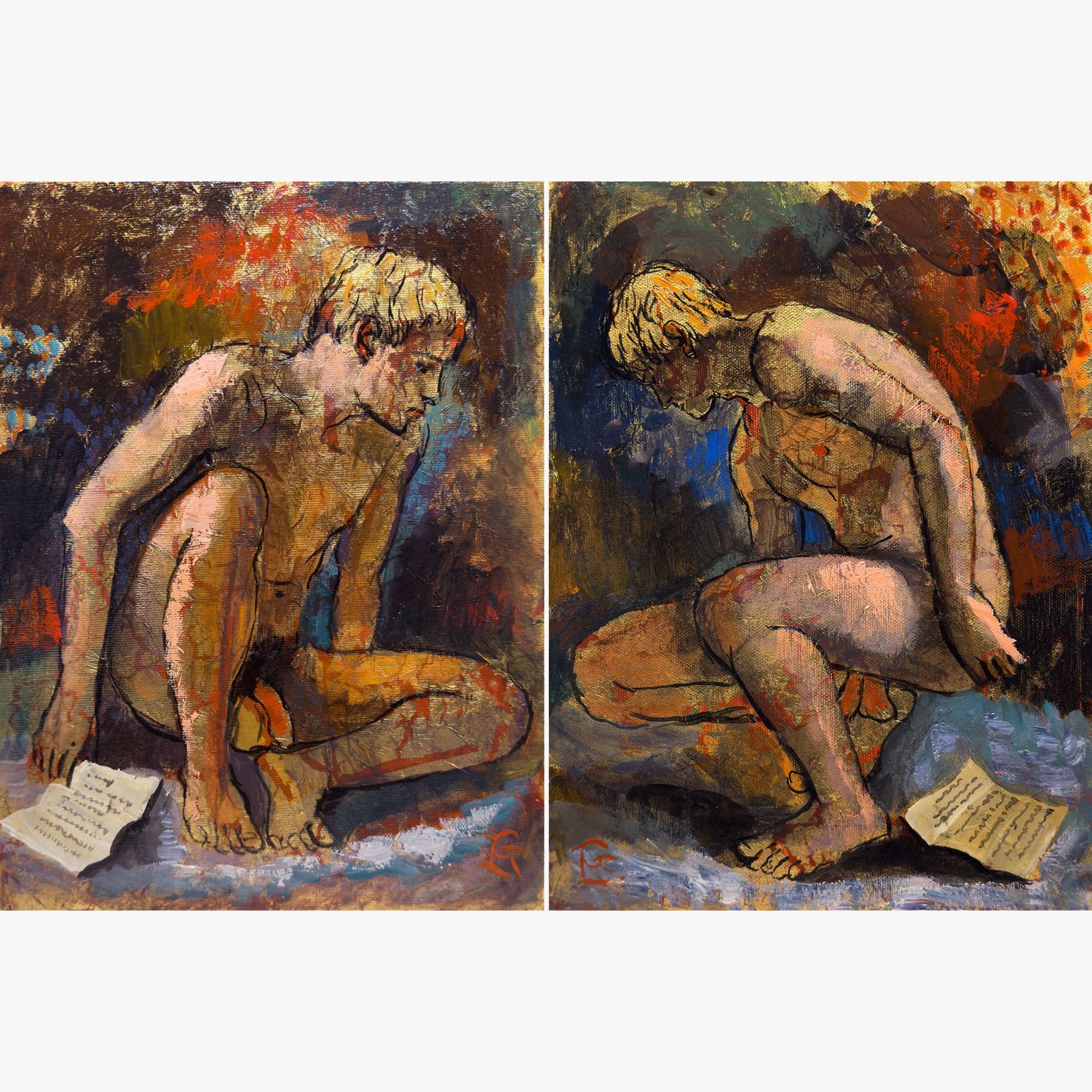 "Please Read the Letter" (Diptych) "Please Read the Letter" (Diptych)