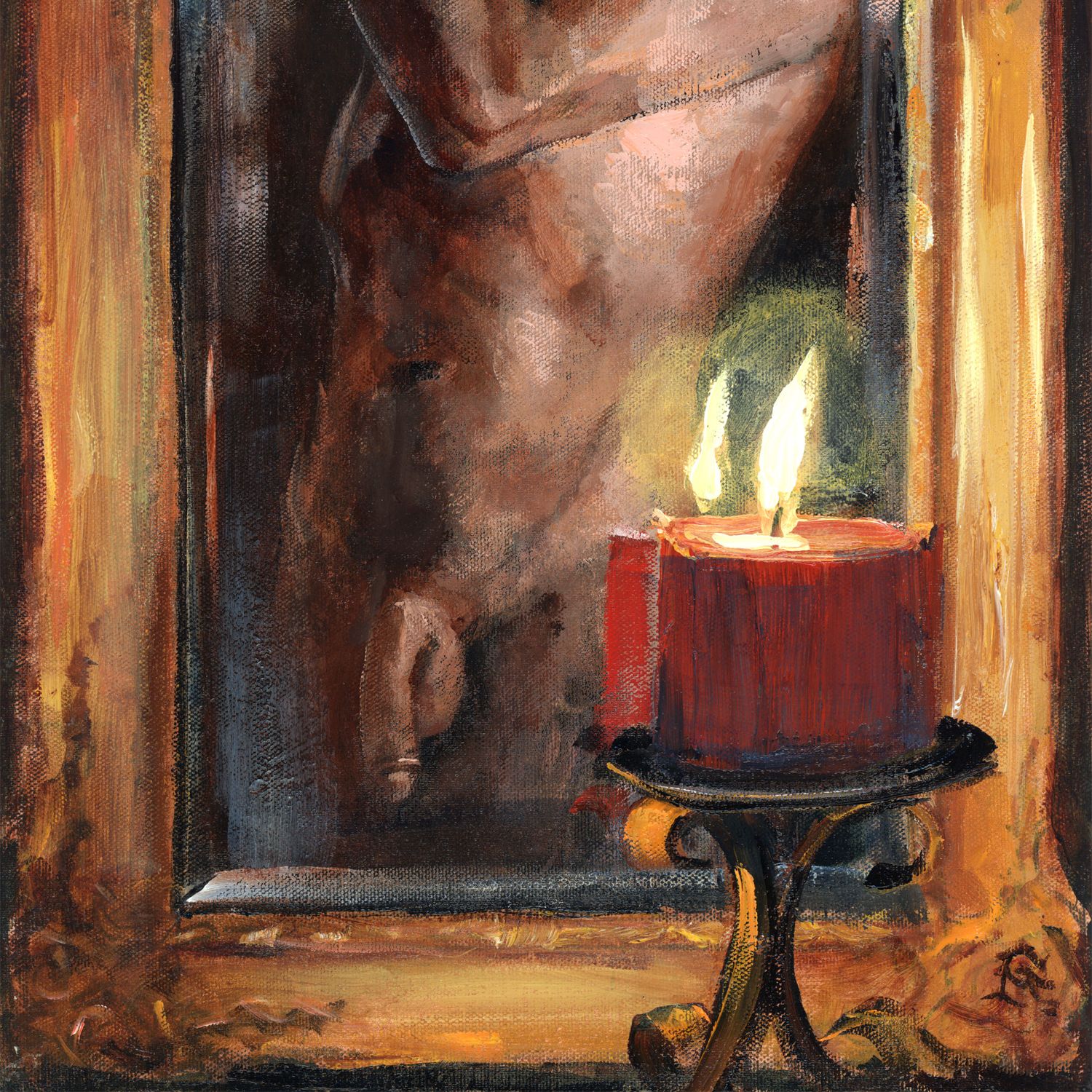 "Nude in a Mirror"