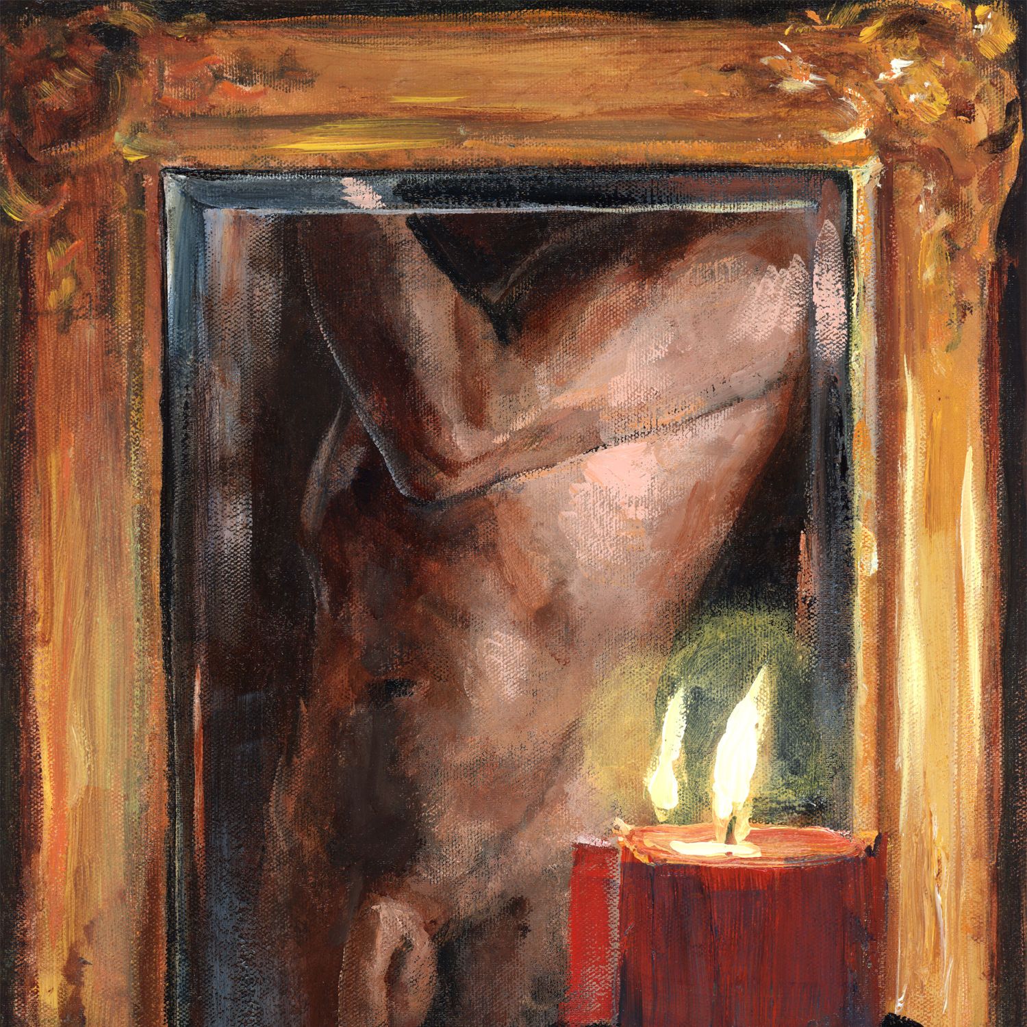 "Nude in a Mirror"