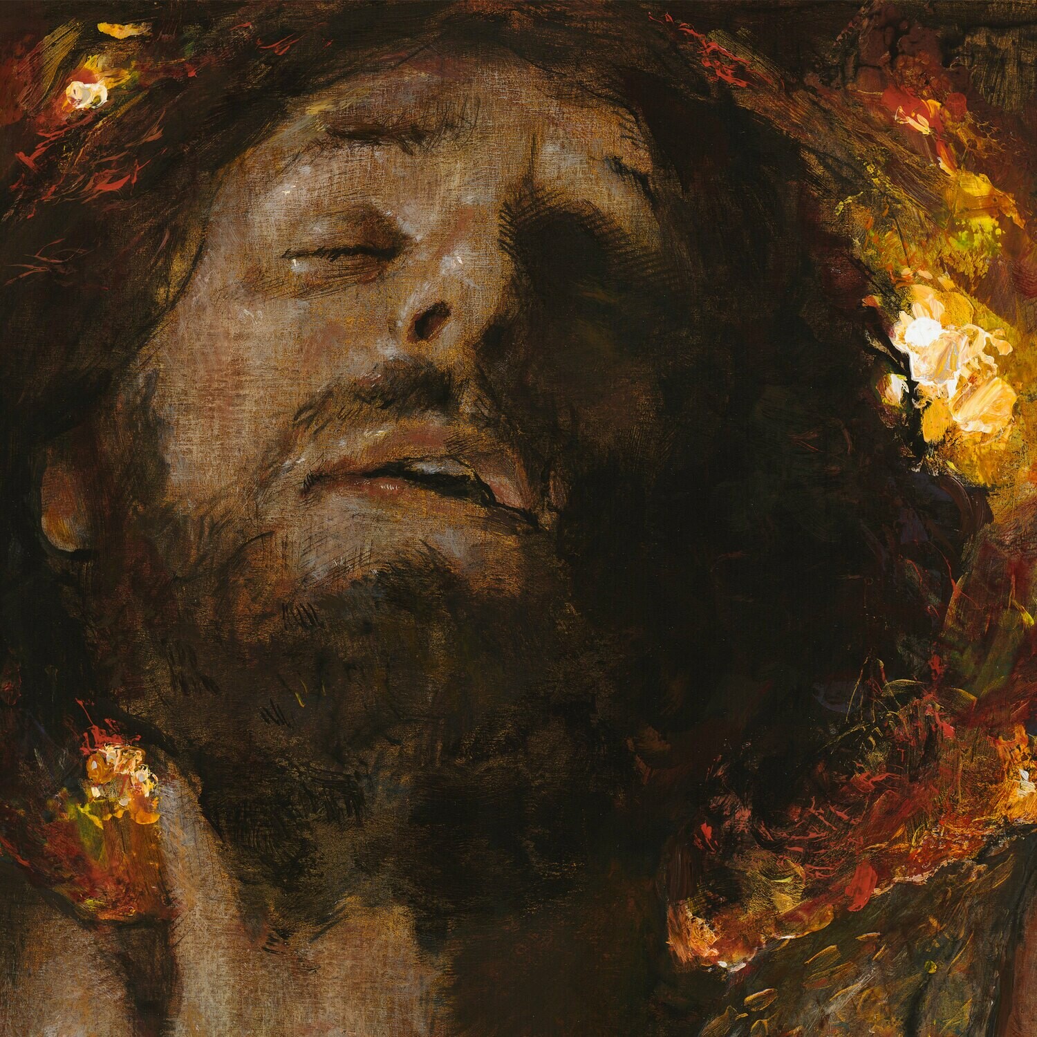 "The Seven Words" Original  Painting on Panel