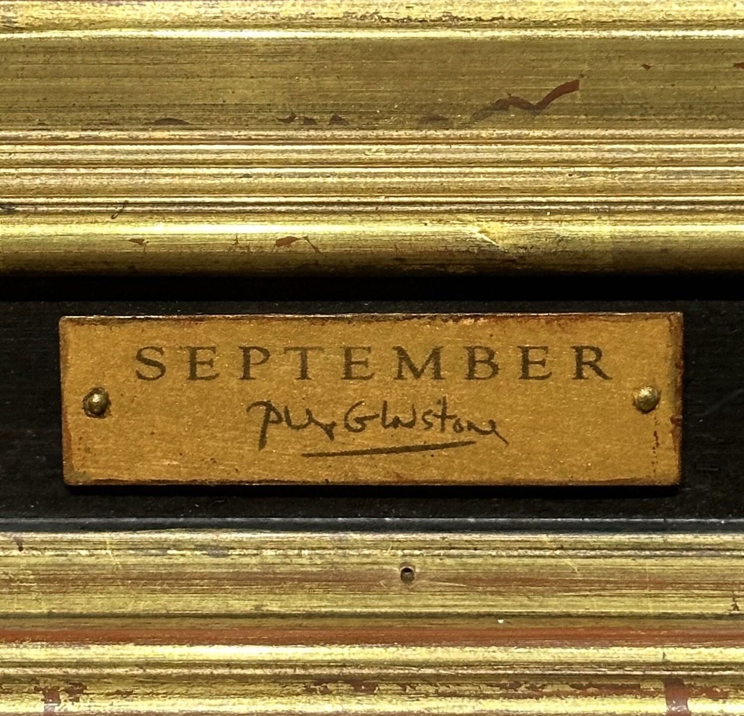 "September" Original Framed Painting on Canvas | Free Shipping Worldwide