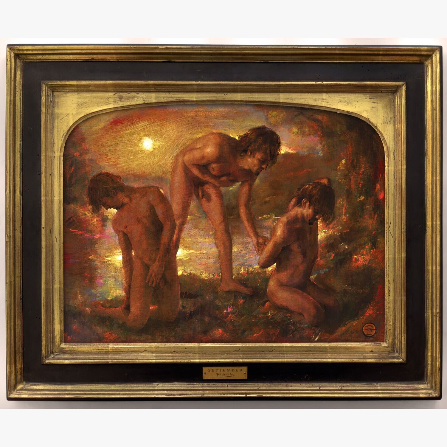 "September" Original Framed Painting on Canvas | Free Shipping Worldwide