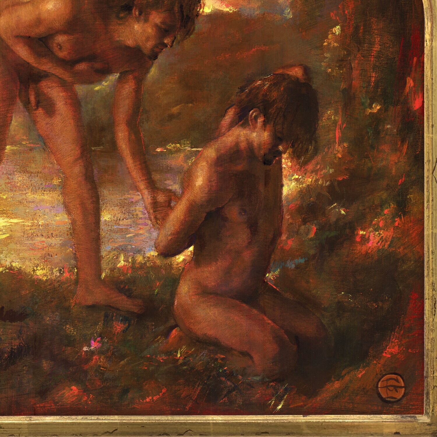 "September" Original Framed Painting on Canvas | Free Shipping Worldwide