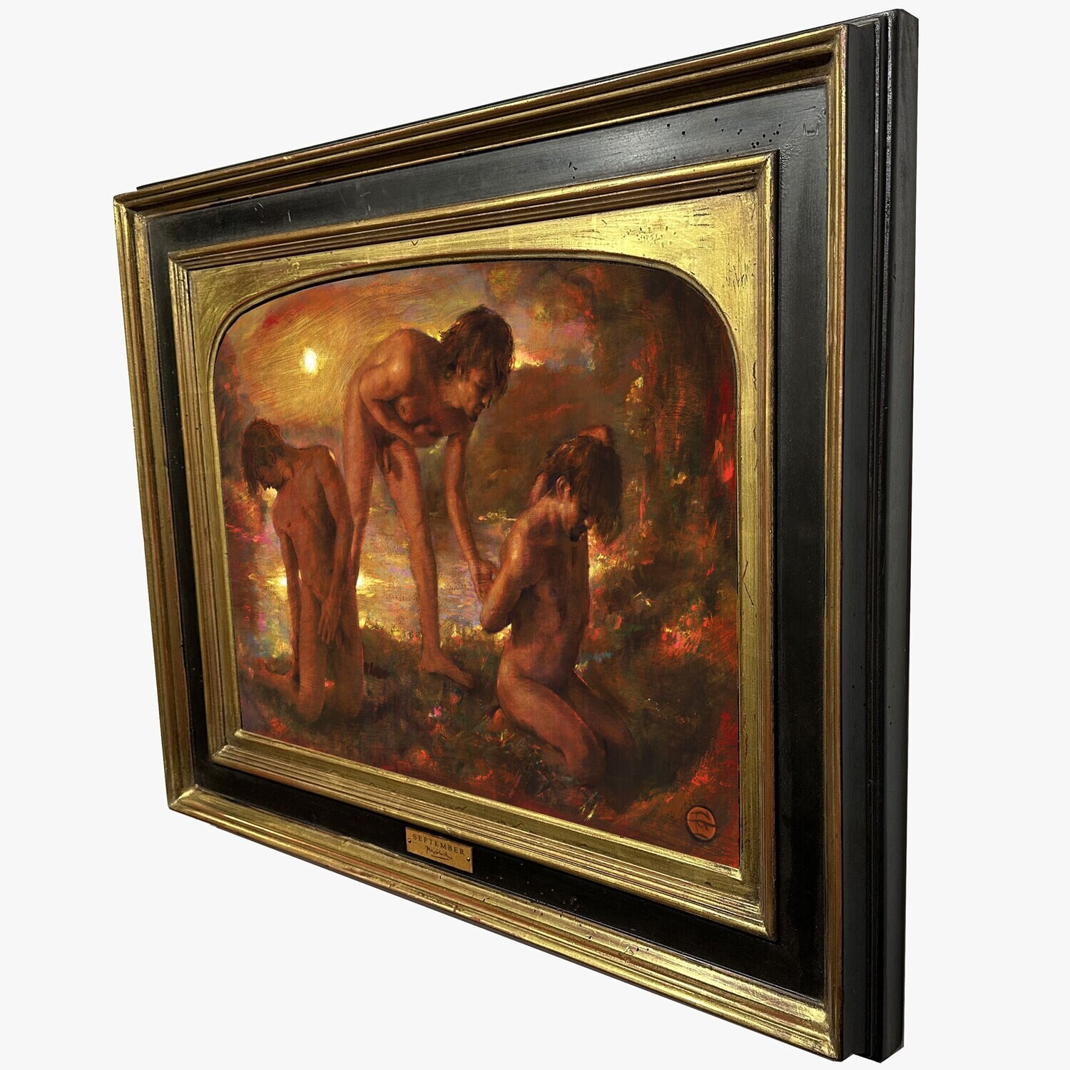 "September" Original Framed Painting on Canvas | Free Shipping Worldwide