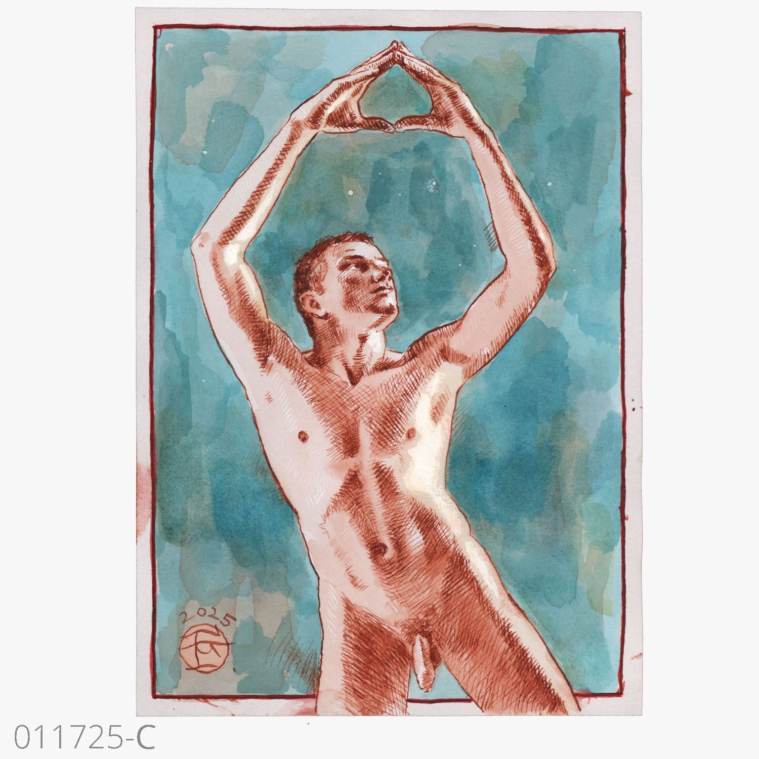 5" X 7" Mixed-Media Works on Paper
