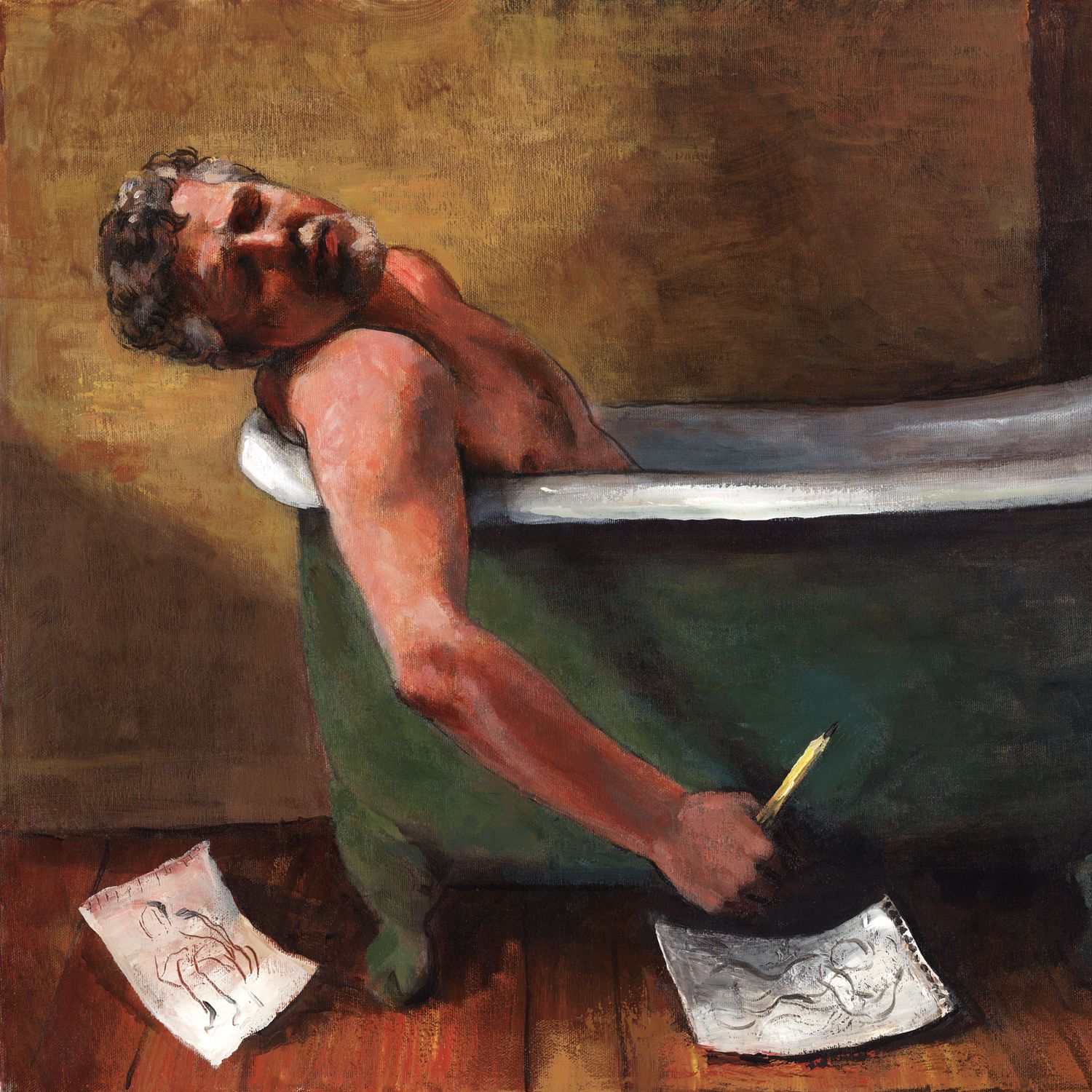 "The Artist's Bath (Self-Portrait)"