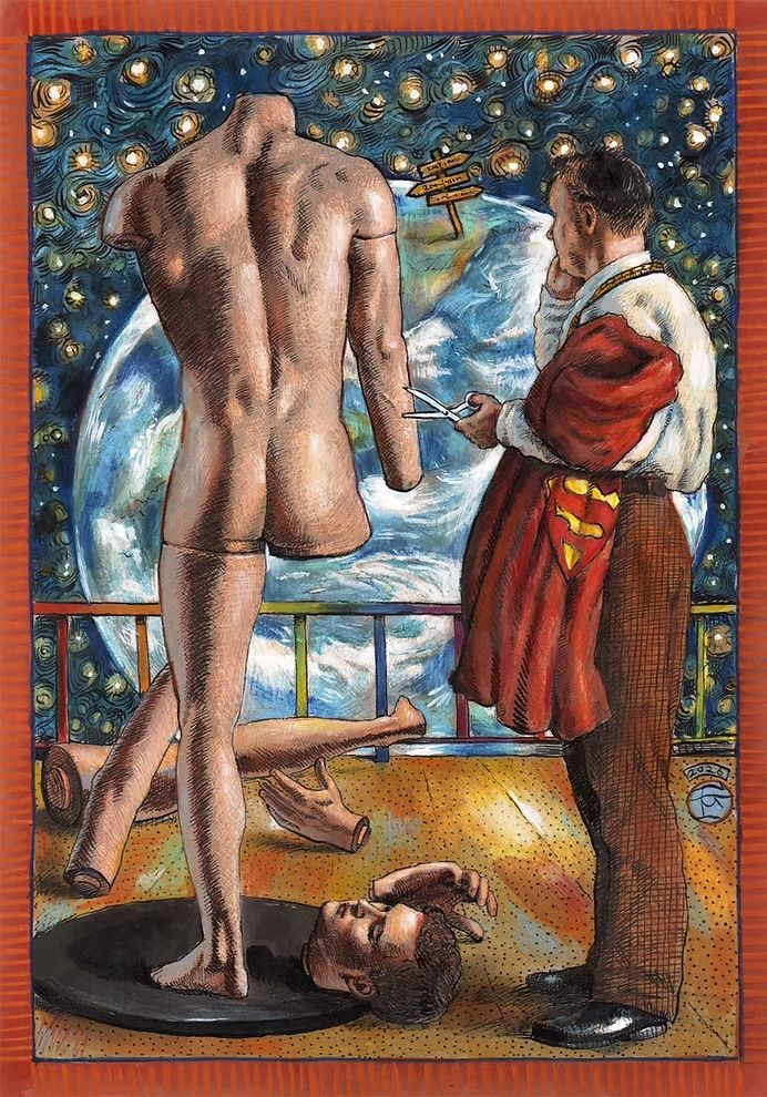 "In an Attempt to Save the Planet, the Tailor Improvises a Super-Hero and Hopes His Plan Will Work" Original Work