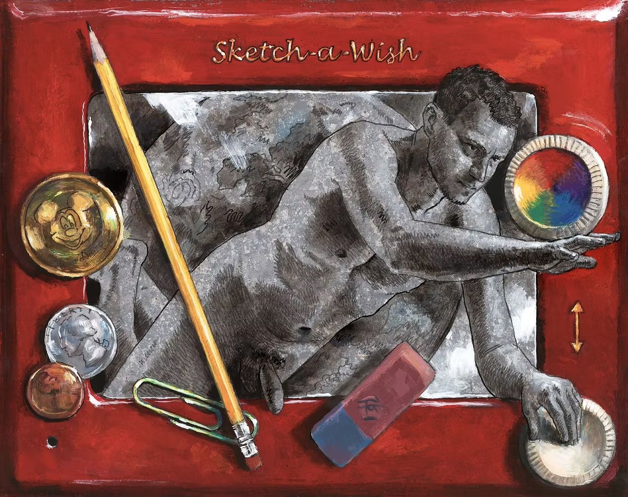 "Sketch a Wish for New Year's Day" Original Work