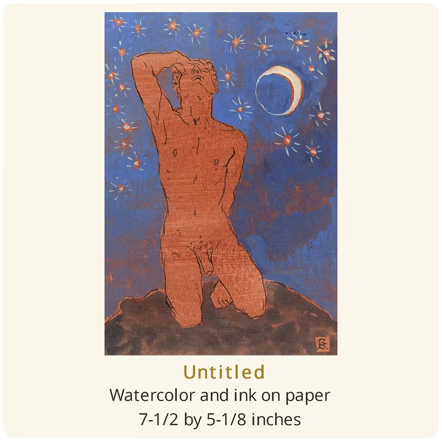 Original Untitled Work on Paper | SKU 42526A