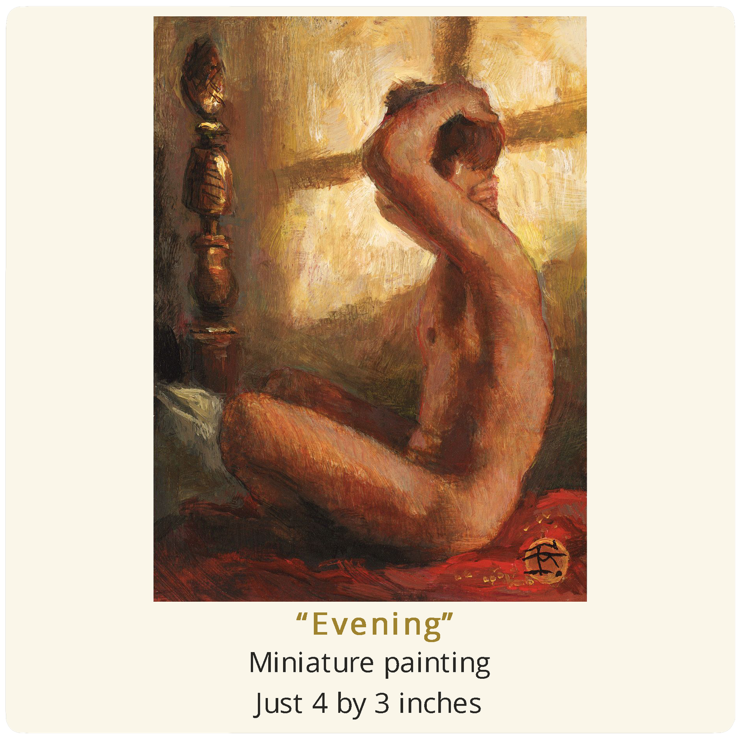 "Evening" Original Miniature Painting