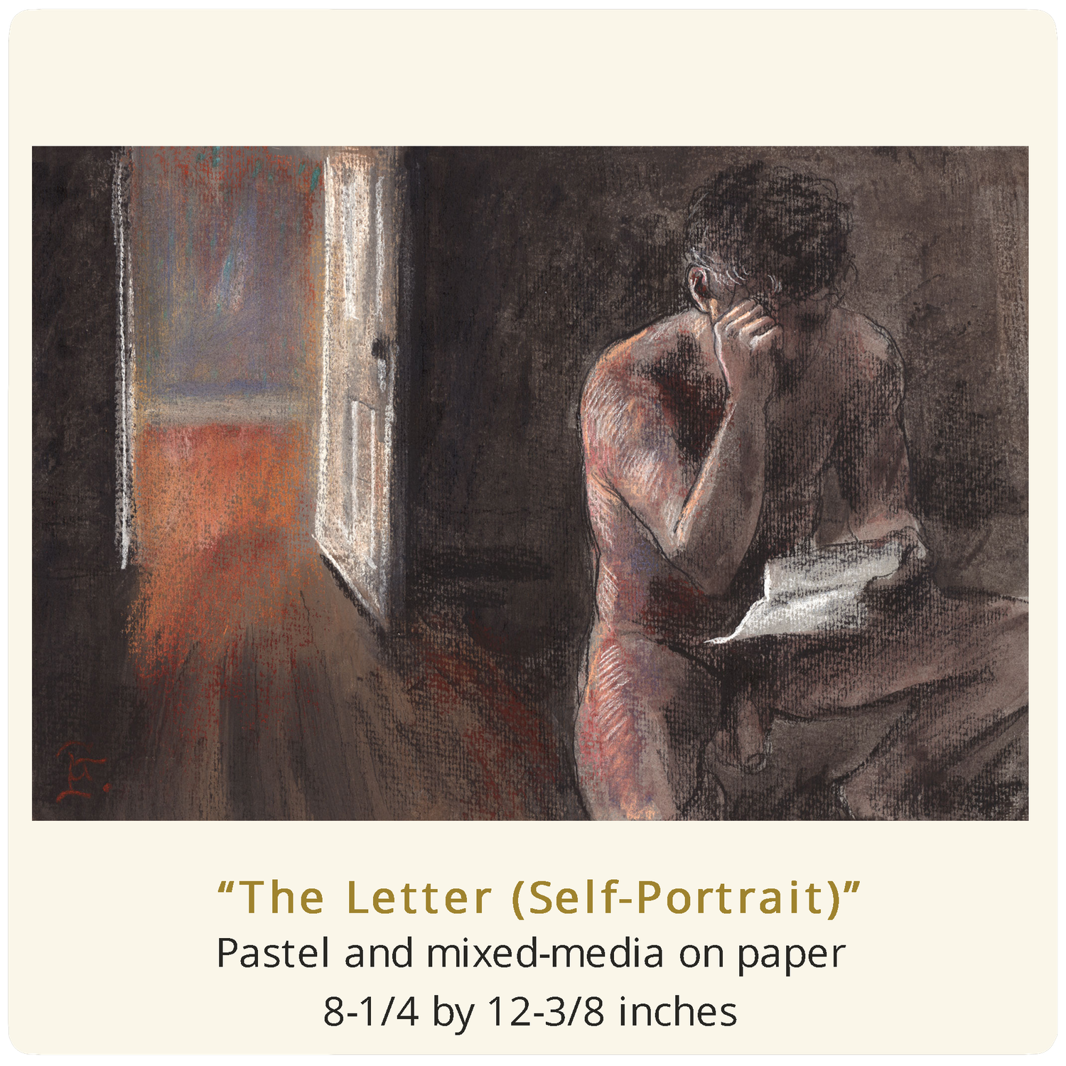 "The Letter (Self-Portrait)" Original Work