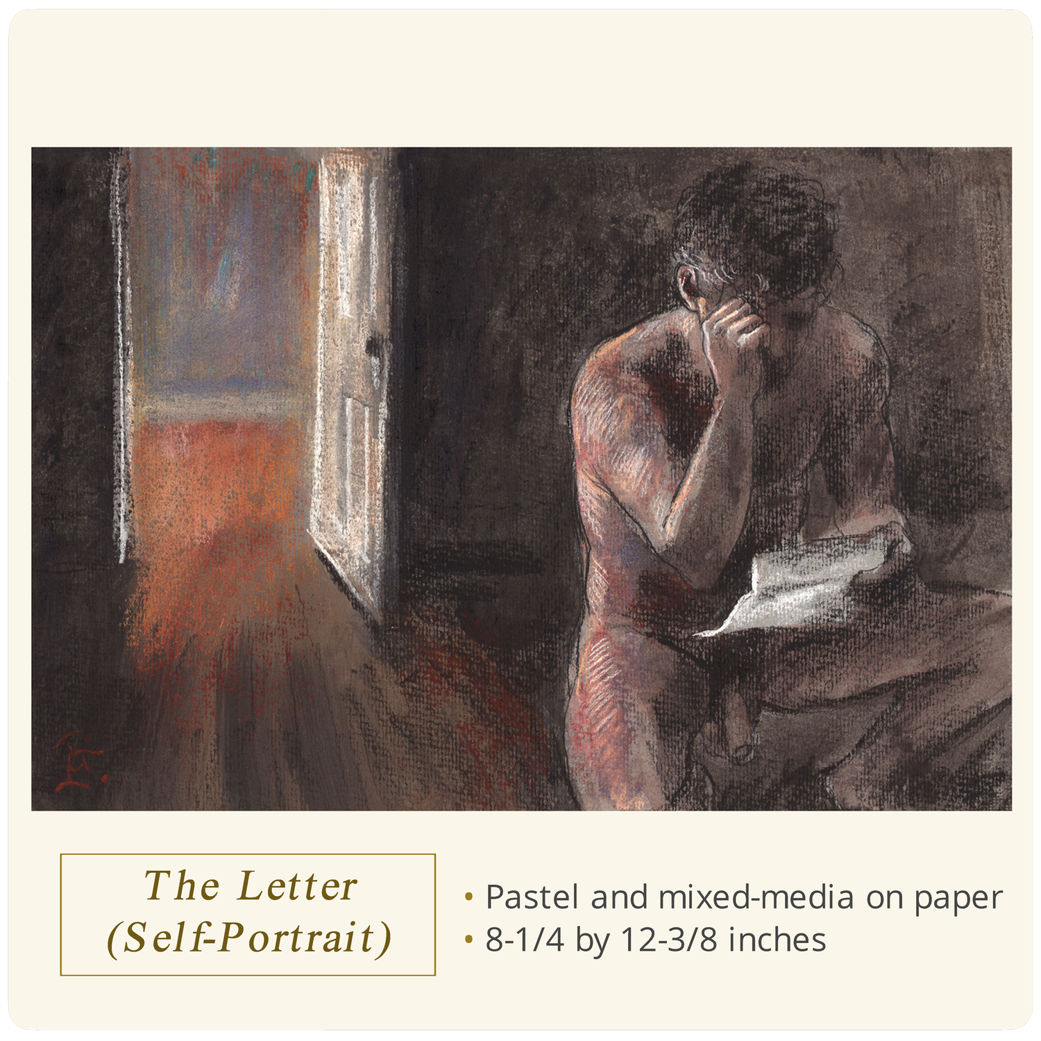 "The Letter (Self-Portrait)" Original Work