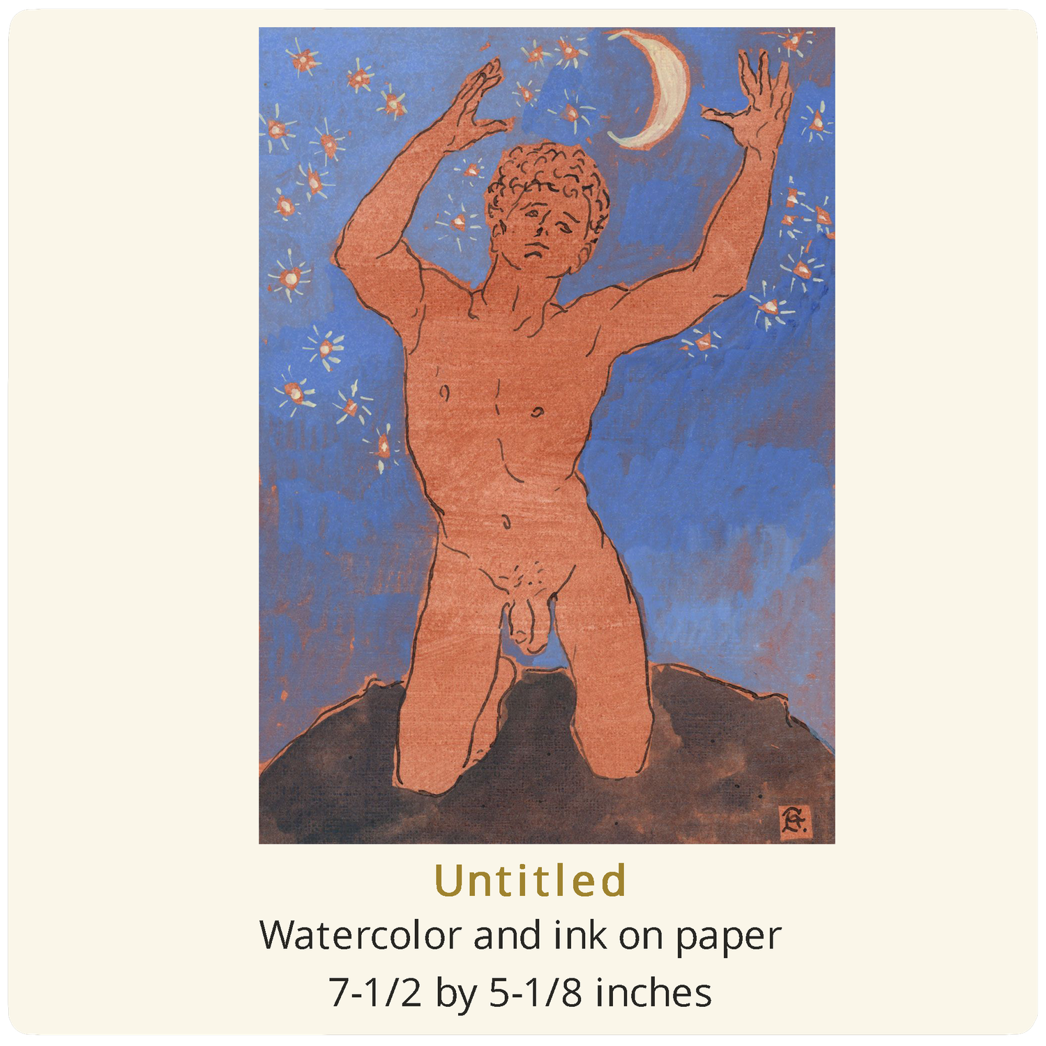 Original Untitled Work on Paper | SKU 42526B