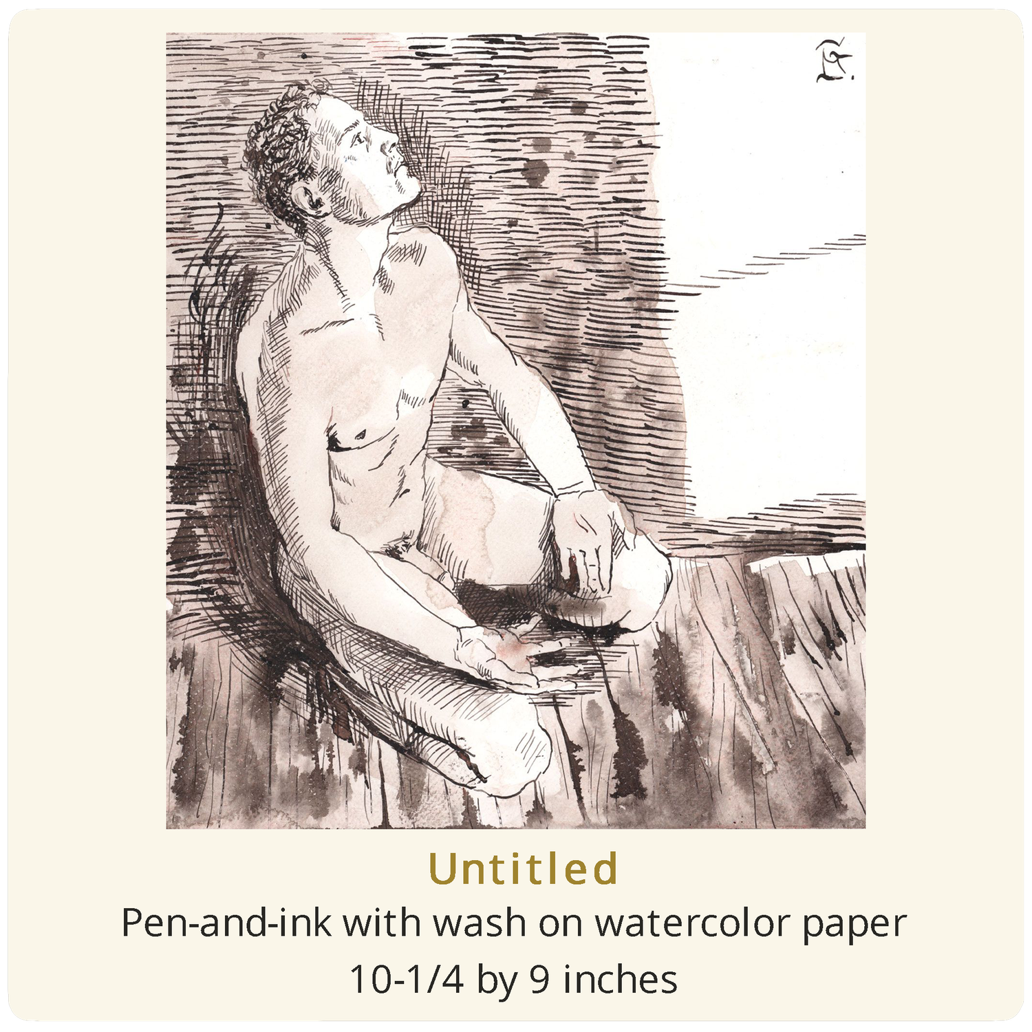 Original Untitled Work on Paper | SKU 42526D