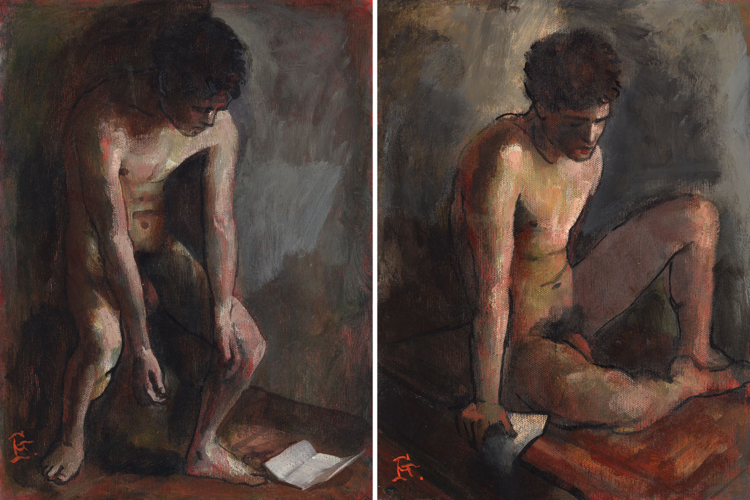 "Please Read the Letter" (Diptych) Original Work