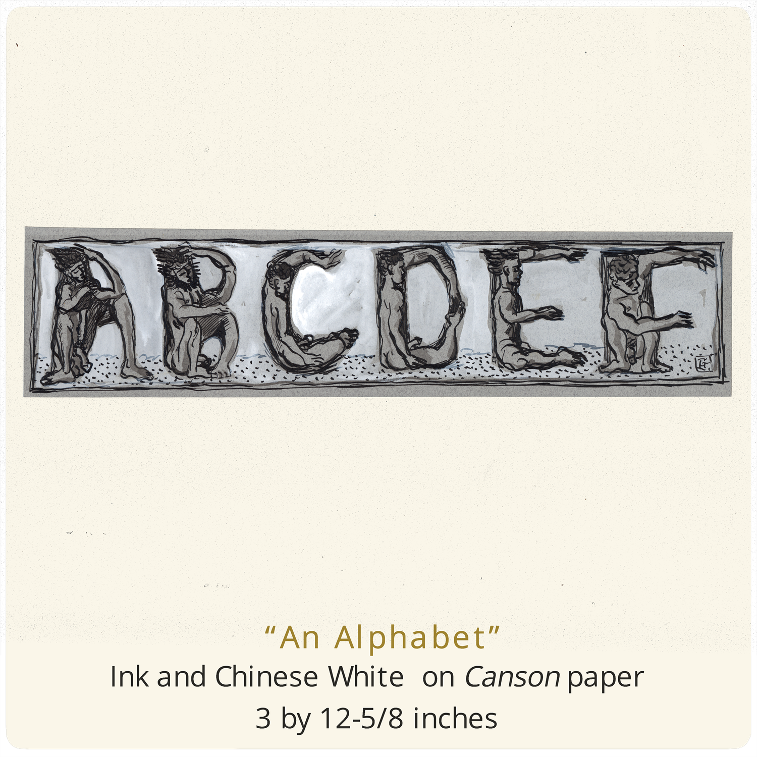 "An Alphabet" Original Work on Paper
