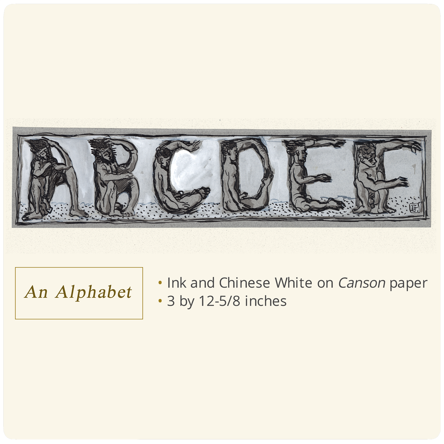 "An Alphabet" Original Work on Paper