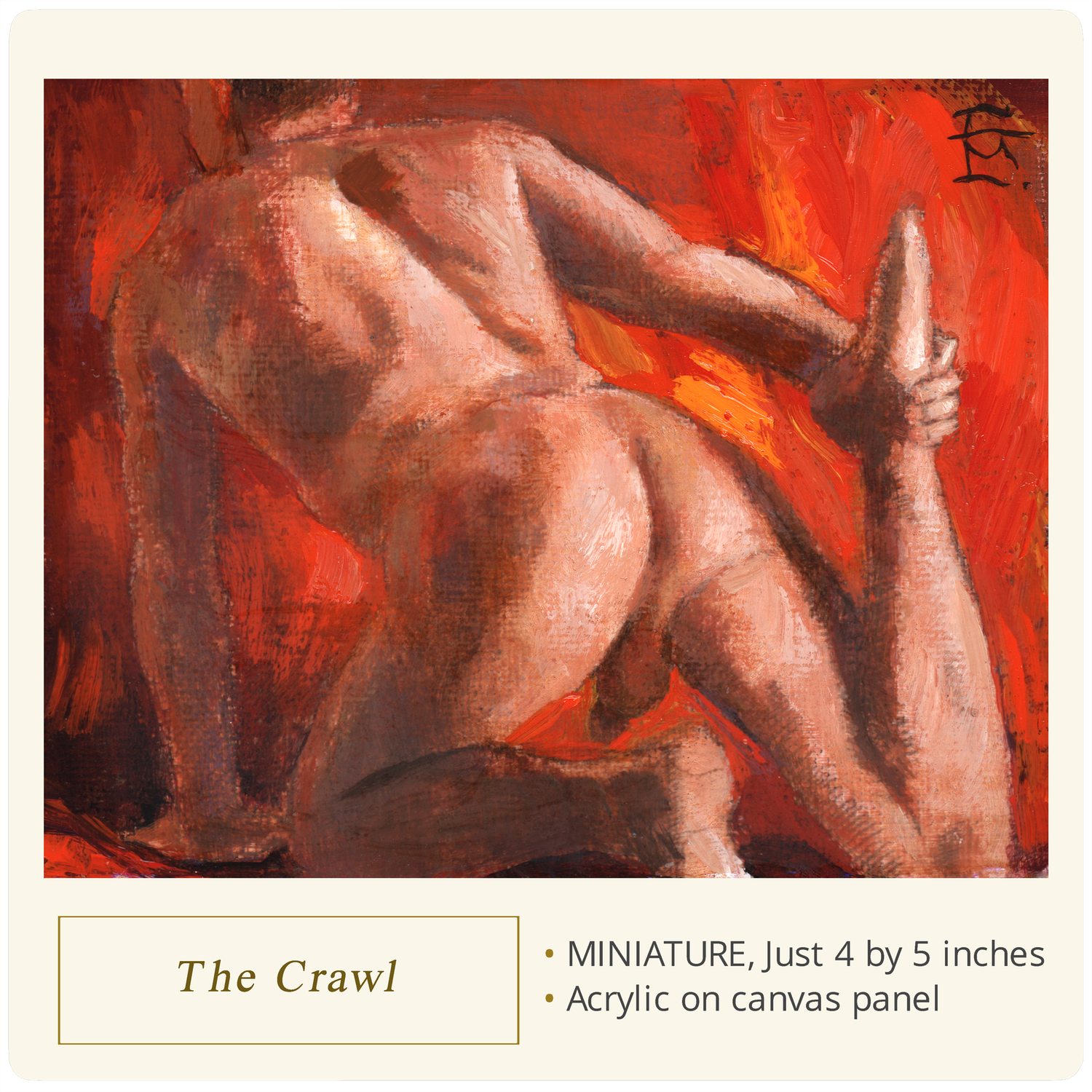 "The Crawl" Original Miniature Painting