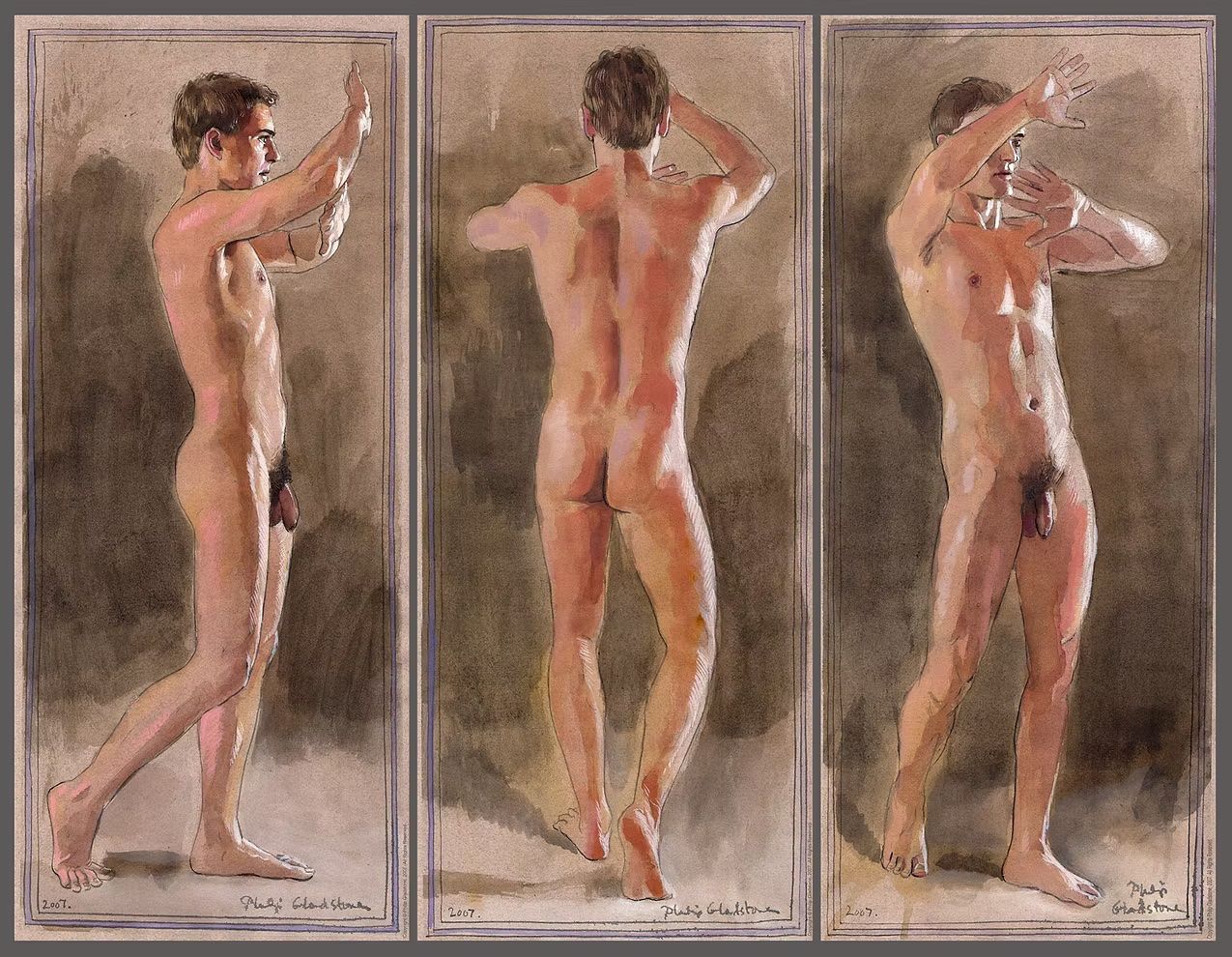 "Turnabout" Original Triptych