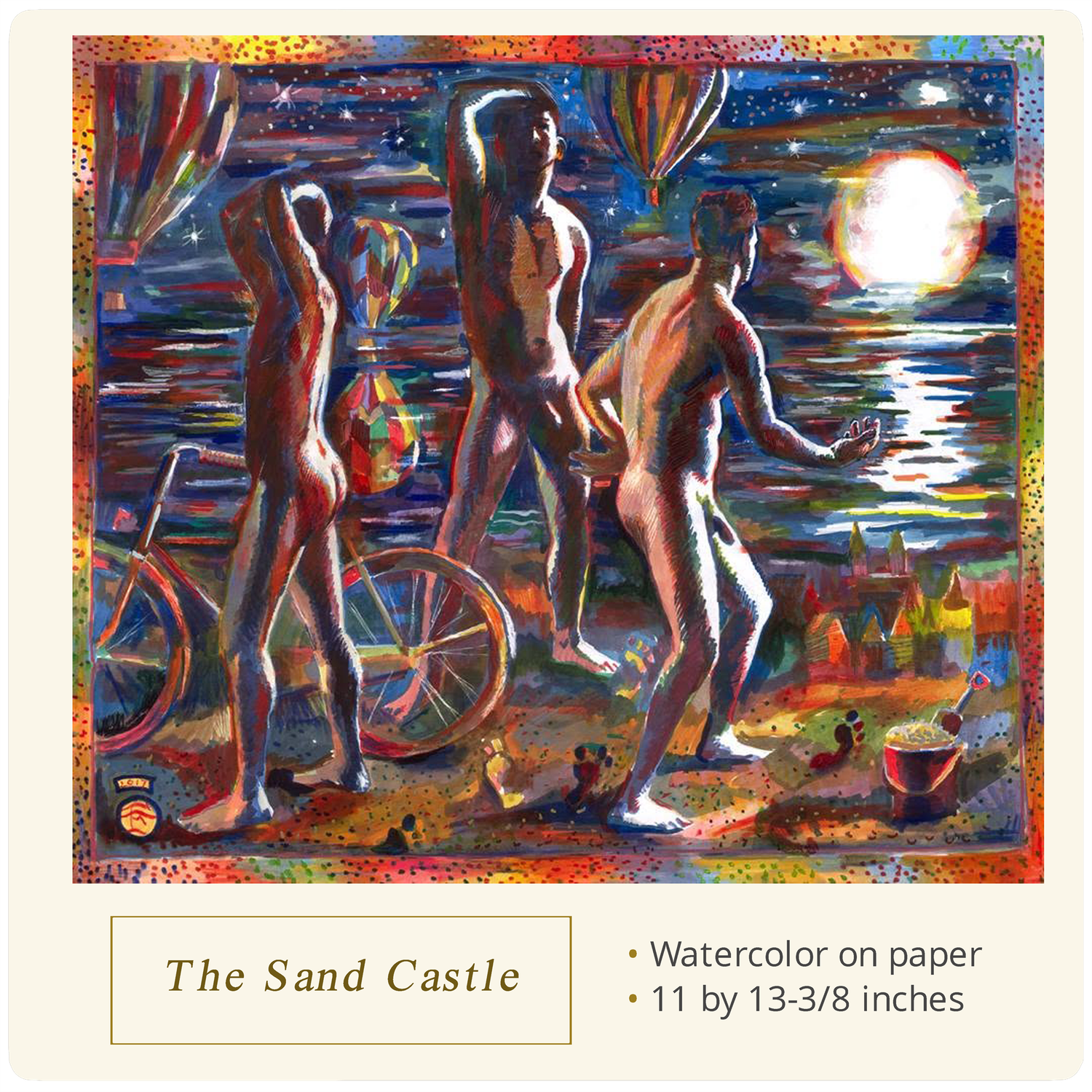 "The Sand Castle" Original Watercolor