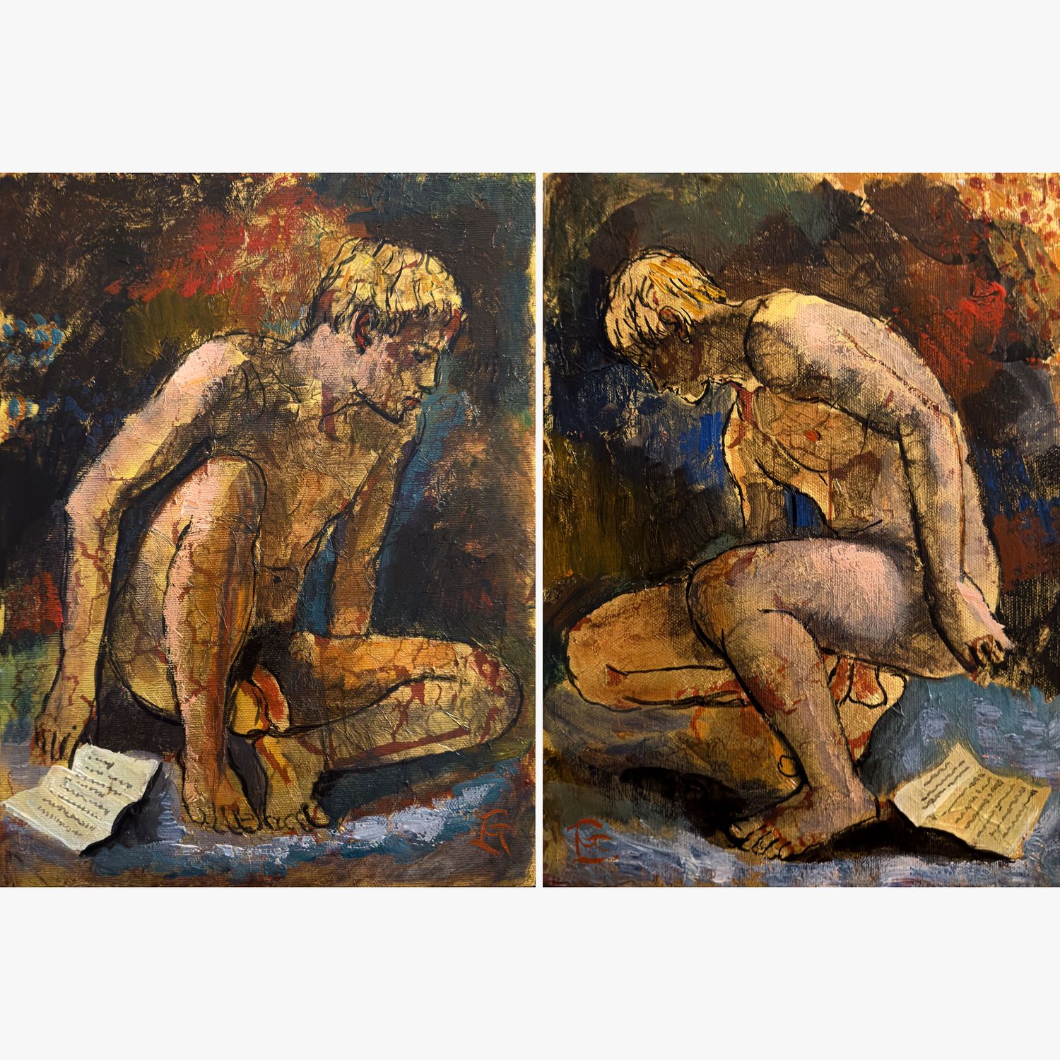 "Please Read the Letter" (Diptych)