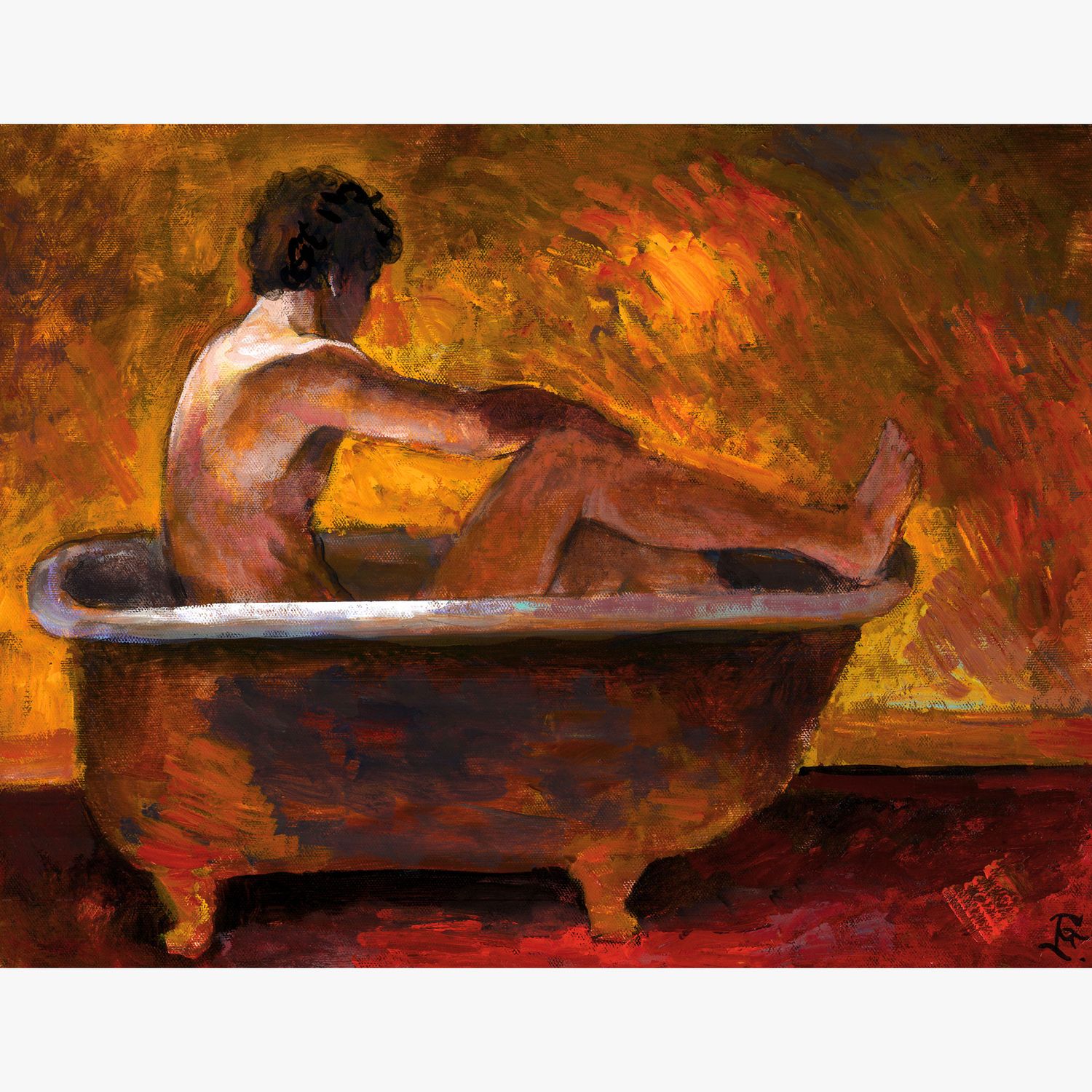 "Golden Bather"