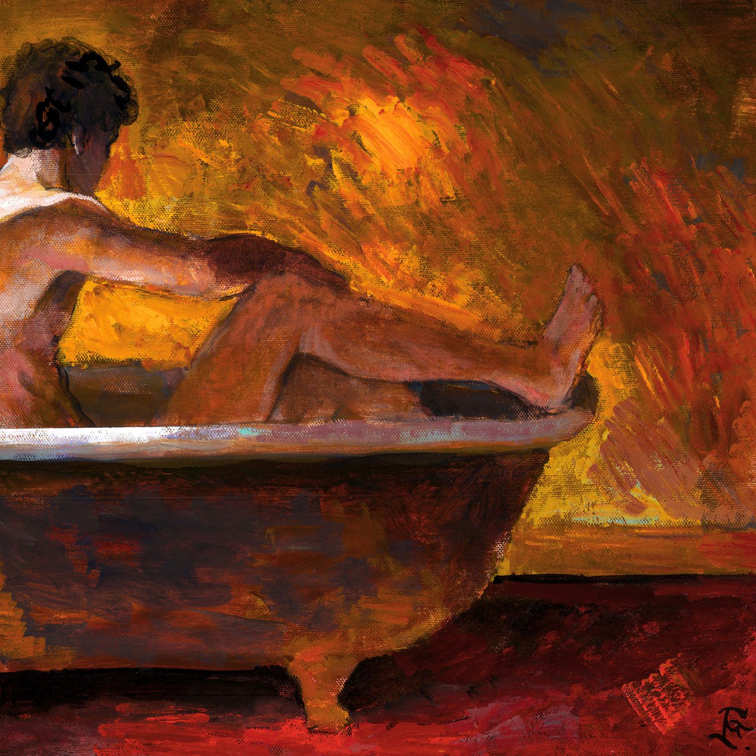 "Golden Bather"