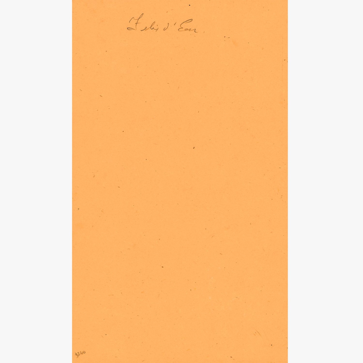 Untitled Work on Paper by Felix d'Eon