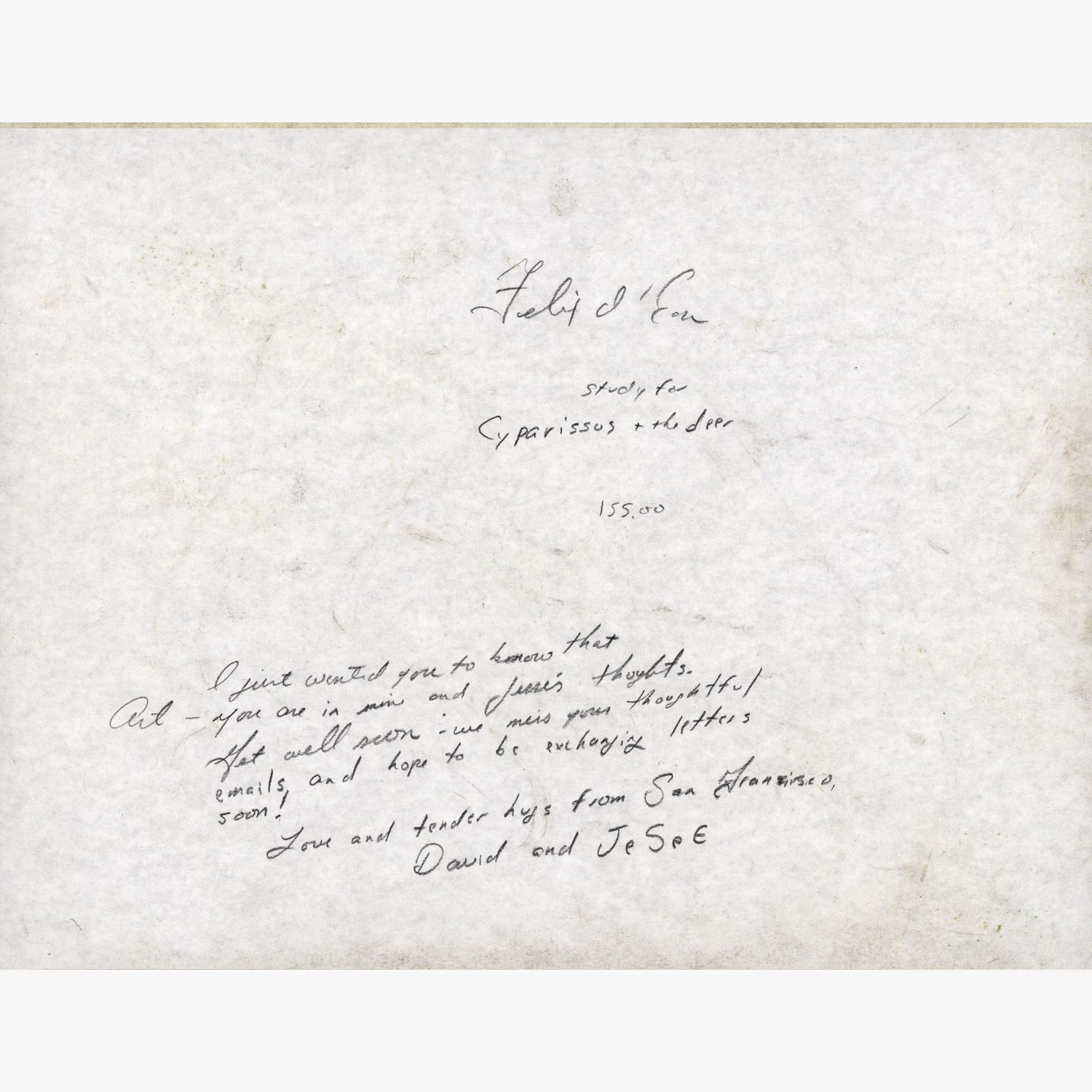 "Study for Cyparissus and the Deer" by Felix d'Eon