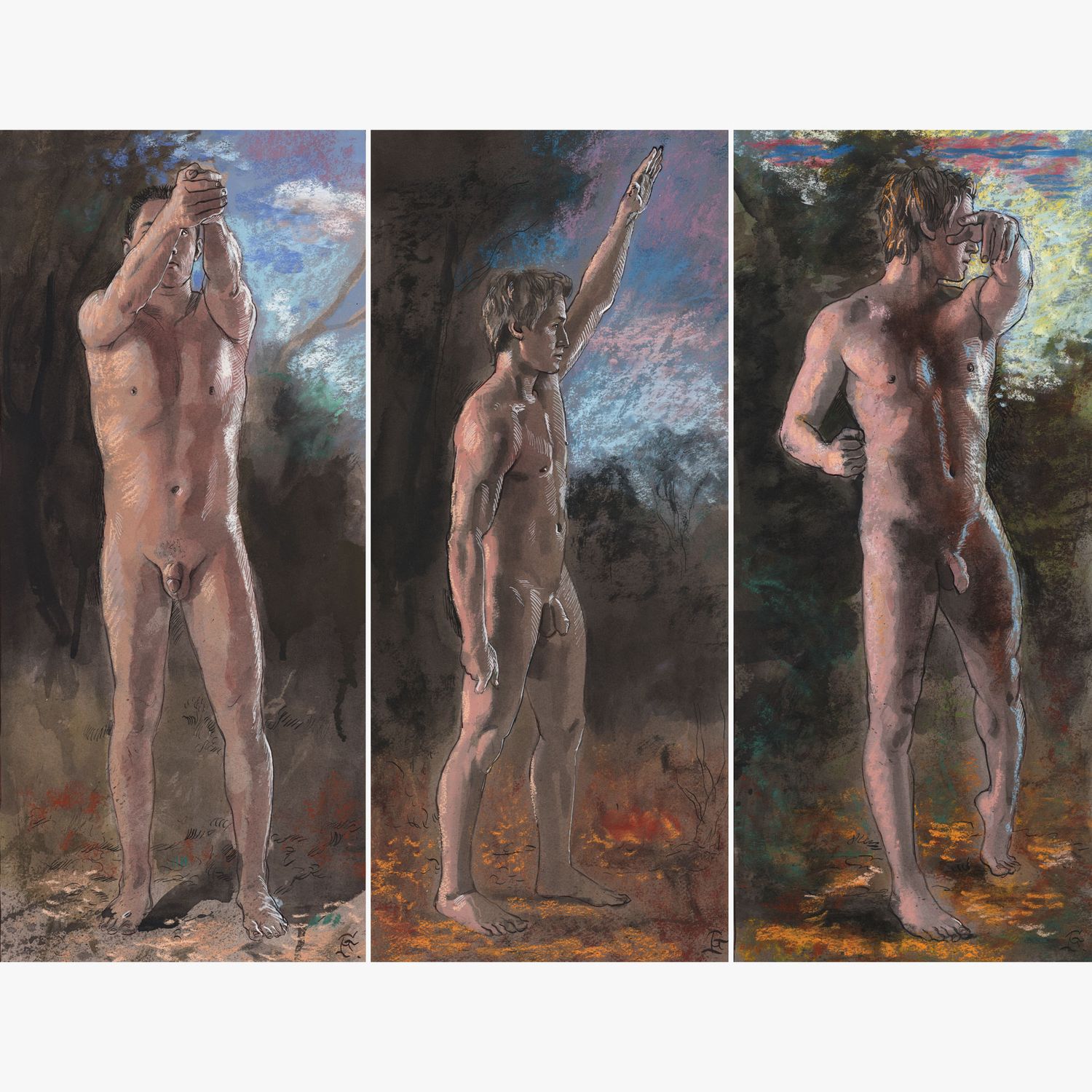 "The Wanderers" (Triptych)