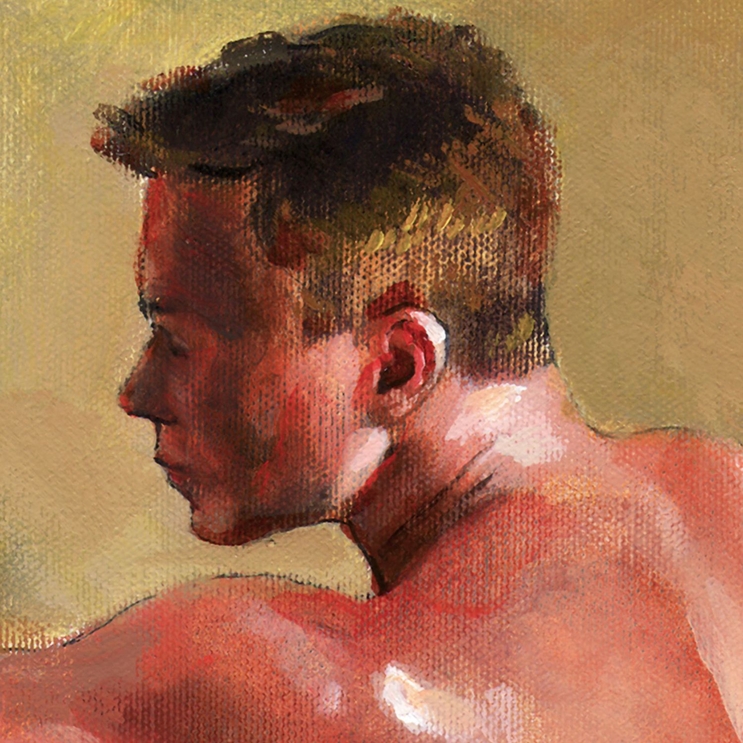 "A Cellist Elevated by His Bath"
