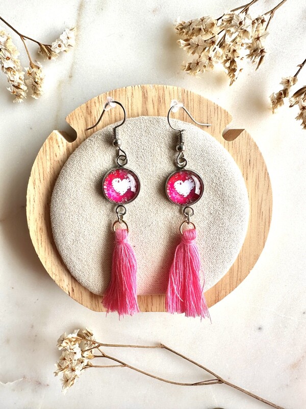 Boucles d'oreilles Saint-Valentin