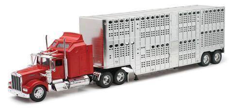 1.32 Kenworth Red W900 Stock Crate