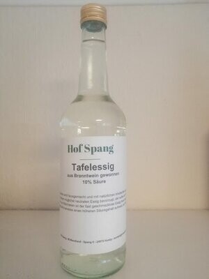 Tafelessig 500ml Flasche 10% Säure