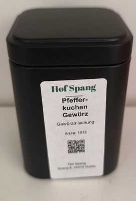 Pfefferkuchen Gewürz 100g Dose