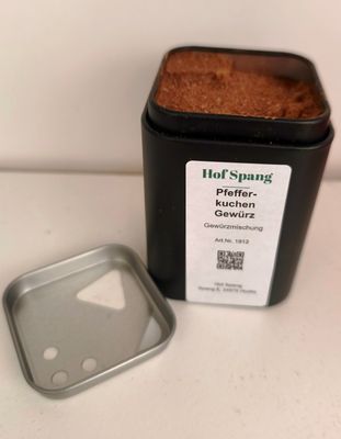 Pfefferkuchen Gewürz 100g Dose