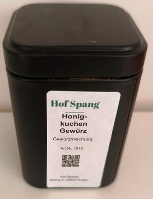 Honigkuchengewürz 80g Dose