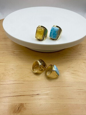 Anillo Piedra Rectangular