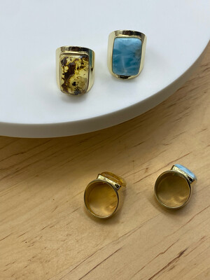 Anillo Piedra Rectangular