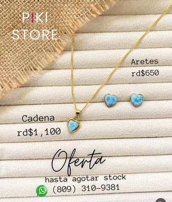 Oferta de Cadena y Arete 🩵