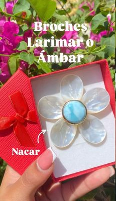 Broche Flor de Nacar 🌸