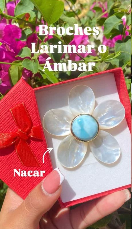 Broche Flor de Nacar 🌸