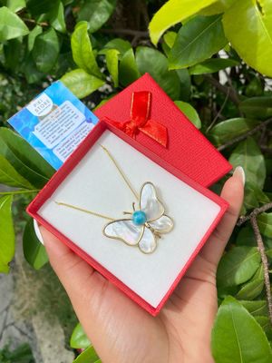 Collar Mariposa Nacar 🩵