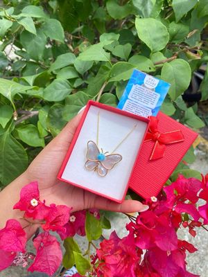 Collar Mariposa Nacar 🩵