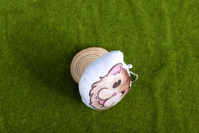 Caramel Sandy Ferret Stress Ball Happy Creature Pillow Keychain
